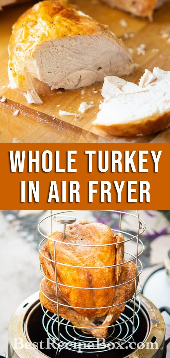Oil Less Deep Fried Turkey in Air Fryer @BestRecipeBox