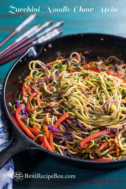 Zucchini Noodles Chow Mein 1