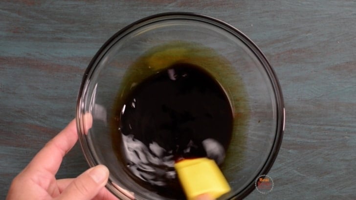 Stirring together sauce