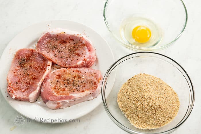 How to make air fried breaded pork chops recipe | @bestrecipebox