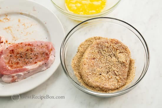How to make air fried breaded pork chops recipe | @bestrecipebox