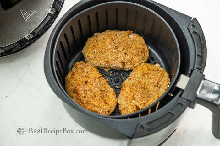 How to make air fried breaded pork chops recipe | @bestrecipebox