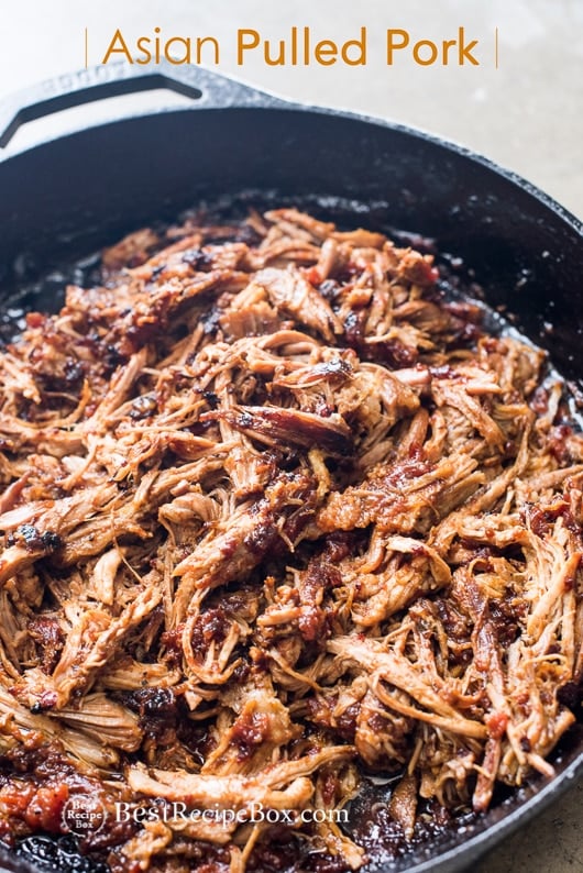 Best Asian Pulled Pork Recipe for Pulled Pork Tacos, Slicers on a cooking pan