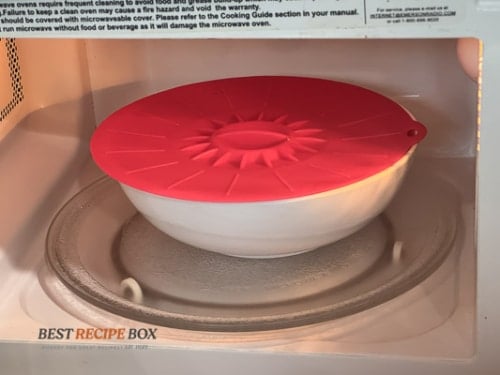 Bowl in microwave