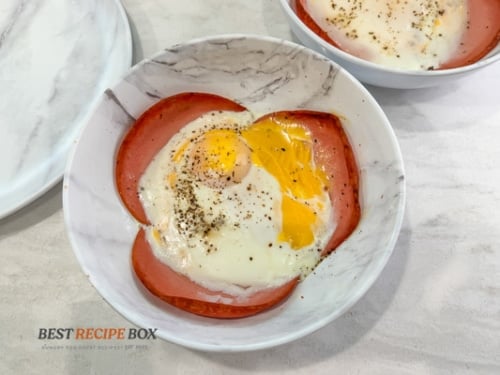 Microwaved bologna bowl