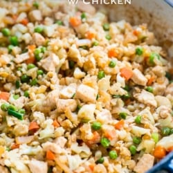 Cauliflower fried Rice Recipe with Chicken that's Healthy and Easy! | @bestrecipebox