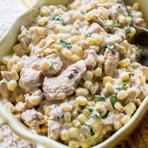 Grilled Chicken, Corn and Jicama Chop Salad with Sweet-Heat BBQ