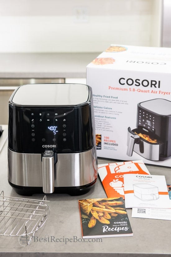 Cosori 5.8 Qt Air Fryer Review on unboxing 