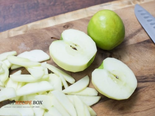 peeled and chopped apples