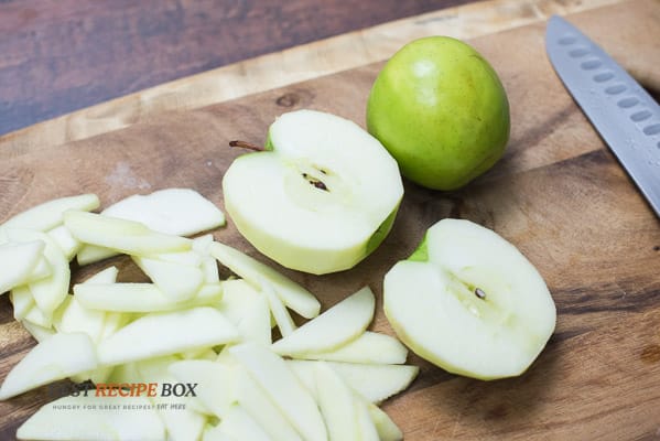 peeled and chopped apples