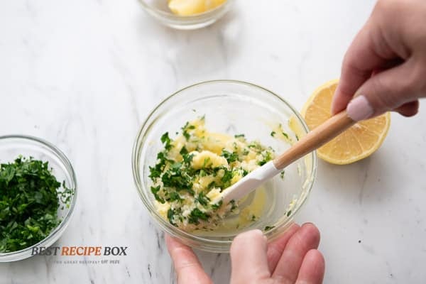 making the compound butter