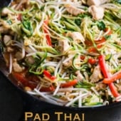 Zucchini Noodle Pad Thai Recipe - Healthy and Amazing! | @bestrecipebox