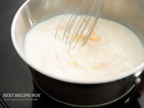 heating pot of milk
