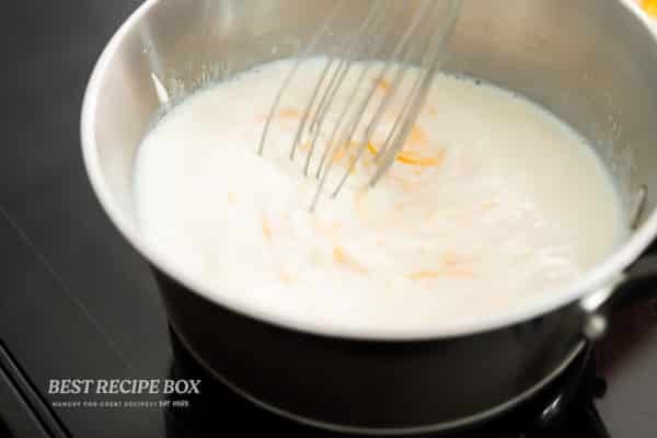 heating pot of milk