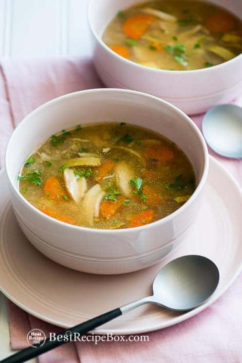 Slow Cooker Chicken Vegetable Soup Recipe Healthy | Recipe Box